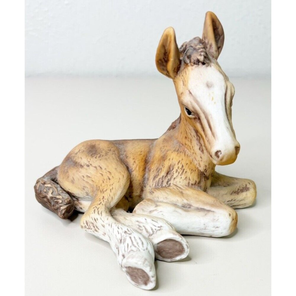 VTG Clydesdale Foal Horse 1980 Mexico River Shore R J Brown Figurine EUC-no Flaw